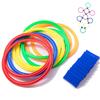 Juguete Educativo Raatel Rayuela con Aro Plano para Exterior Desarrolla el Sentido del Núcleo y las Habilidades Motoras para Niños Aro, Juego, Fuerza, Ritmo,