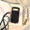 Crossbody Long Lanyard Leather Cards Solt Wallet Case For Google Pixel 10 Pro XL 9A 9 8 8A 7A 7 Built In Makeup Mirror Cover