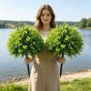 UV Resistant Simulation Eucalyptus Tree Artificial Green Plants Ground Stake  Outdoor Garden