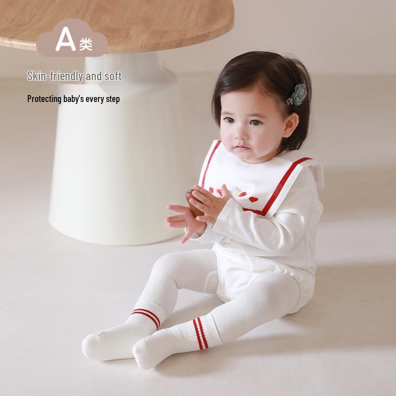 Preppy Style Mid-Calf Baby Socks – Kids' Spring, Summer, and Autumn Boneless Socks for Boys and Girls