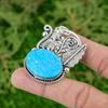 925 Sterling Silver Natural Tibetan Turquoise Wedding Daughter Birthday Pendant