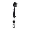 Golf Club Brush Groove Cleaner Dual Head Carbon Fiber Portable Golf Club Cleaning Brush with Retractable Carabiner for