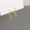 Euro-American Trendy Cone Pendant Ear Cuffs - Smooth Cold Punk Style Hoops for Women