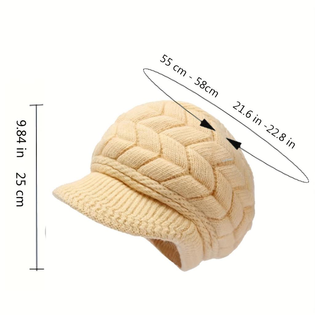 Autumn/Winter Korean Women's Imitation Rabbit Hair Hat Winter New Knitted Hat Winter Warm Hat