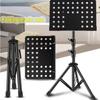Foldable Music Rack Heavy Duty Music Stand Conductor Stand Professional Height Adjustable Music Sheet Book Holder