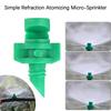 90 180 360 Angle Refractive Sprinkler 50Pcs Micro Atomizing Garden Sprinkler Refraction Spray Misting Nozzle Plant Irrigation