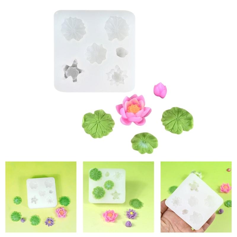 Versatile Lotuses Chocolate and Fondant Molds for Handmade Candy and Cup cake Toppers, Great for Weddings and Birthdays