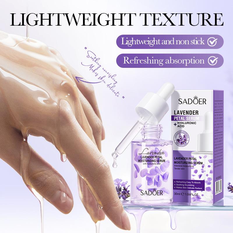 Lavender Petal Serum 30ml Hydrating Moisturizing Moisturizing Serum Skin Care Products