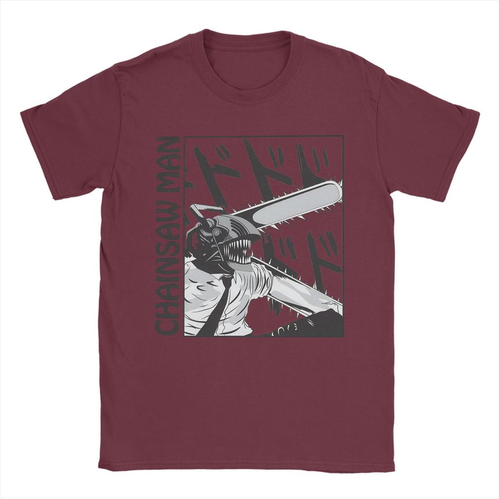 Mens TShirt Chainsaw Man Reze TShirts Hip Hop Anime Movie Summer Tee Shirt Vintage Casual Cotton Tops Gift Idea