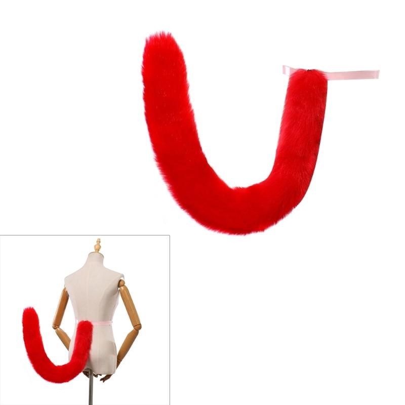 Foxes Tail Cats Tail Furs Plush Foxes Tail Cosplays Carnivals Party Christmas Animes Accessorise Halloween Costumes