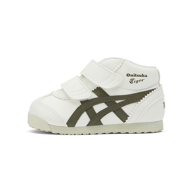 Onitsuka Tiger Mexico Mid Runner TS Comfortable Lightweight Mid-Top Walking Shoes Baby Shoes White 1184A133-102