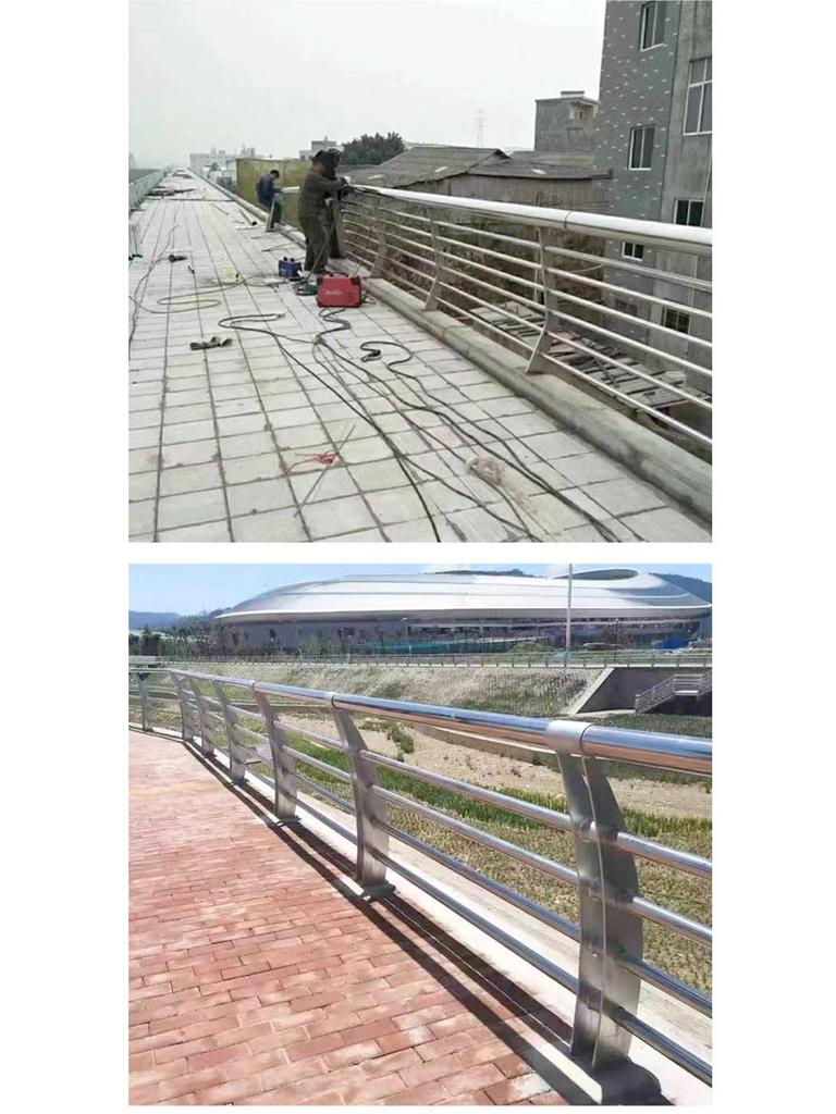Stainless Steel & Aluminum Glass Baluster Post for Station Guardrails