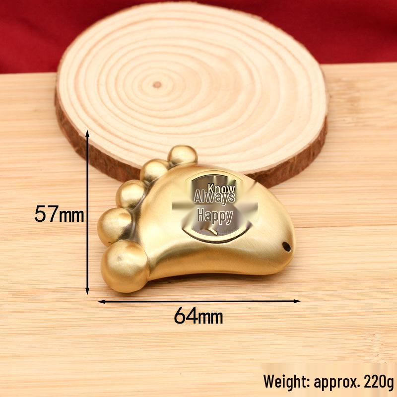 Brass Friendship Souvenir Pendant - Spin Decompression Handpiece Ornament Jewelry