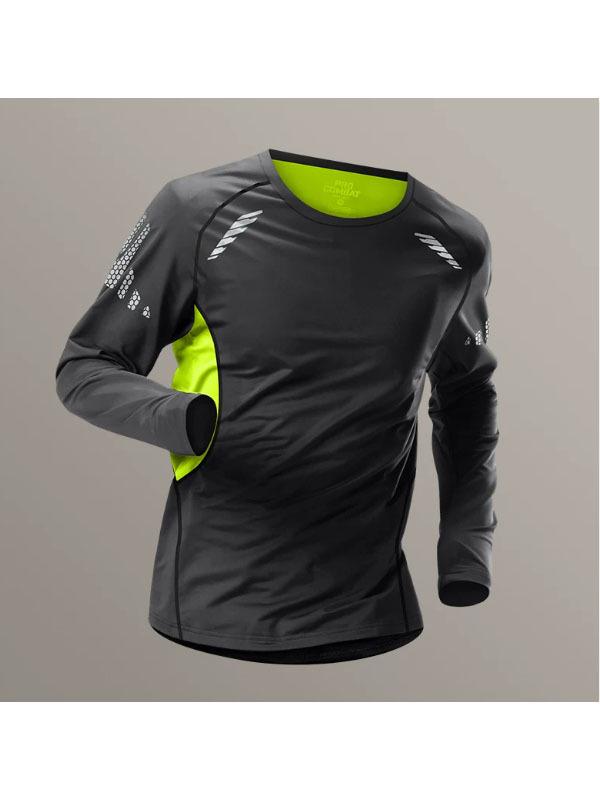 Herren Outdoor Schnelltrocknende Thermische Sport-Basisschicht für Radfahren, Laufen und Basketball