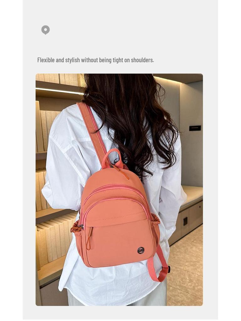 Women's Mini Multifunctional Korean Style Solid Color Travel Backpack
