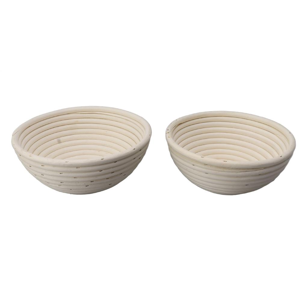 Runder Gärkorb mit Einlegetuch, Teig-Gärschale aus Rattan-Set für die Brotherstellung 20CM und
