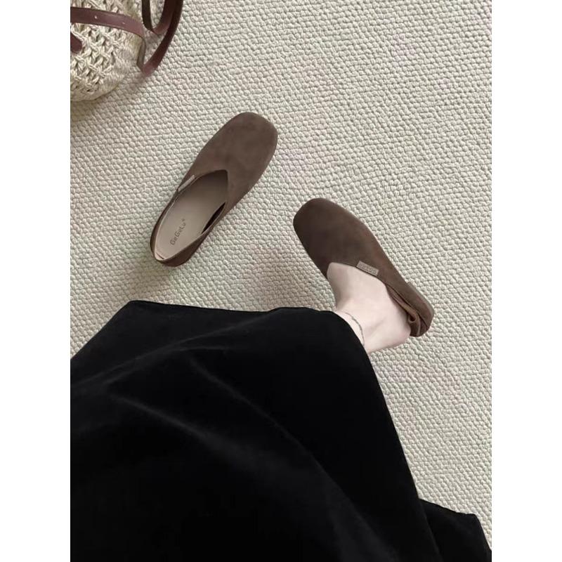 

Кожаные ретро-туфли на мягкой подошве с плоской подошвой 39 кофейный