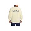 Nike Paris Saint-Germain Tech Pack Series Football Pullover V-Neck Long Sleeve Knit Top Men Tops Snow-White FQ7801-744