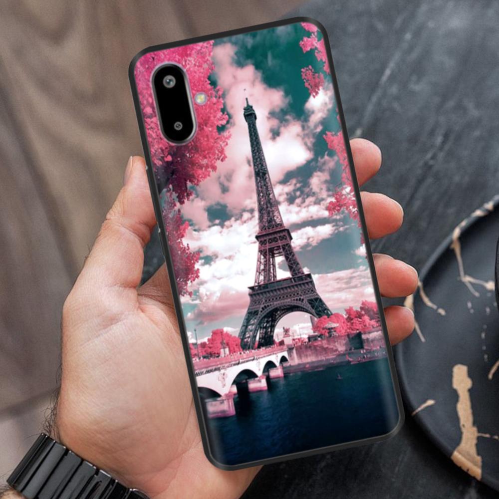 Case For Samsung Galaxy M06 Case 6.74" Cute Flower Cover Soft Silicon Matte Protective Fundas For Samsung F06 Bags Cartoon Shell