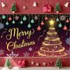 Snowflake Banner Sparkling Star Xmas Banner Christmas Ornament Banner Festive For Christmas Party Family Gathering Mall