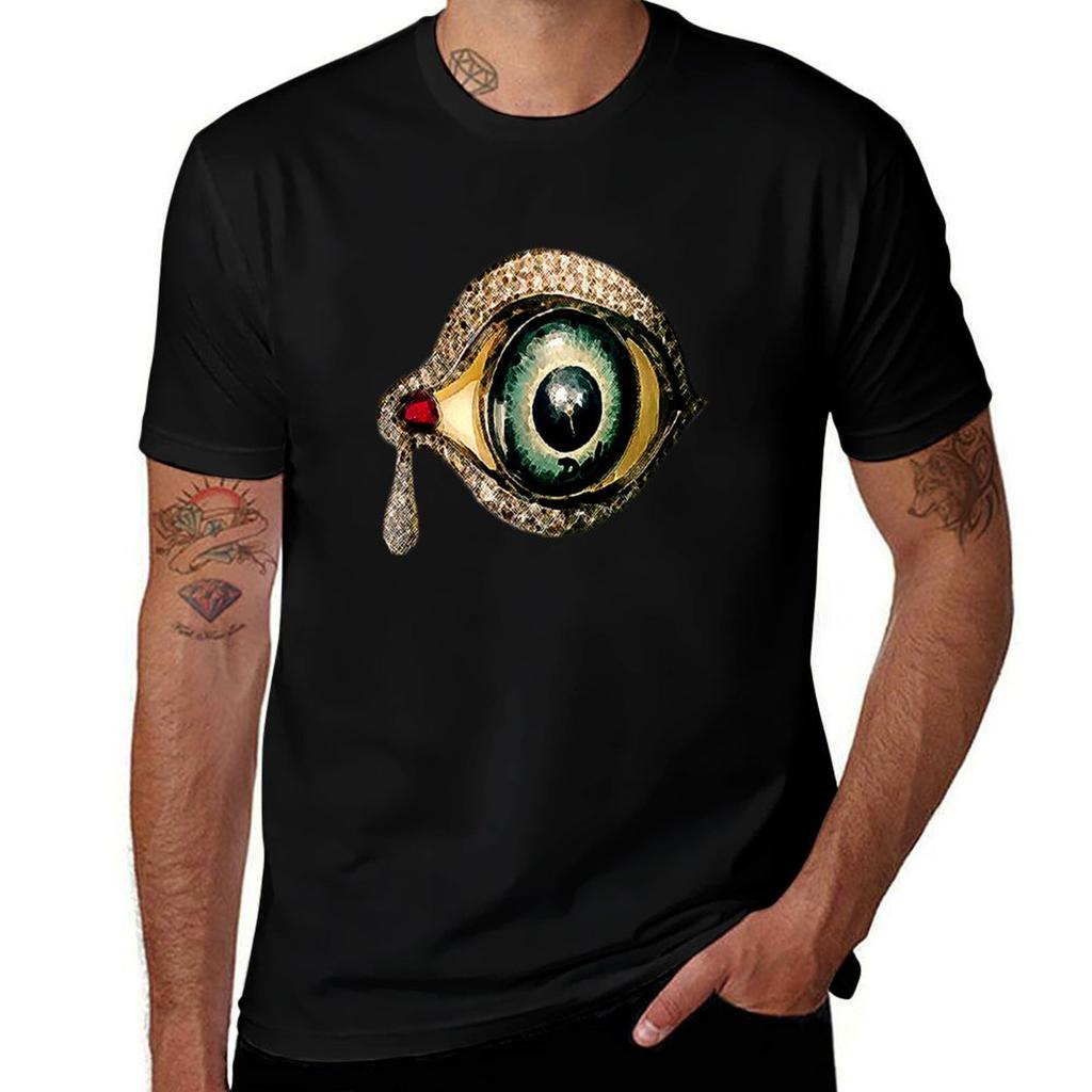 Dali Crying Eye Tshirt Trendy Print Short Sleeve Tshirt