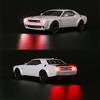 Maßstab 1/32 Dodge Hellcat Challenger Diecast Metall Rückzug Modellauto Hellcat mit Sound und Licht Hellcat Auto Spielzeug Geschenke für Kinder ab 3 Jahren