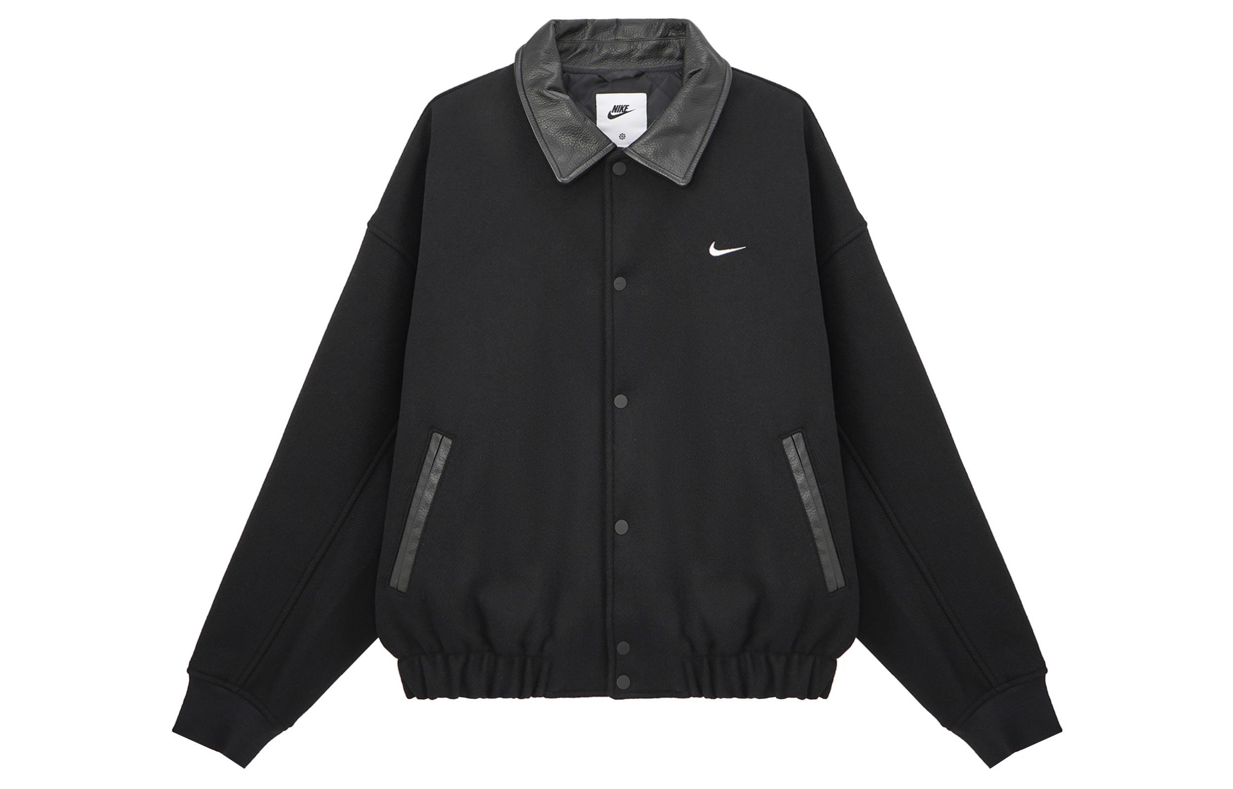 Nike Solo Swoosh Men s Wool Varsity Jacket FZ1168-010 XXL
