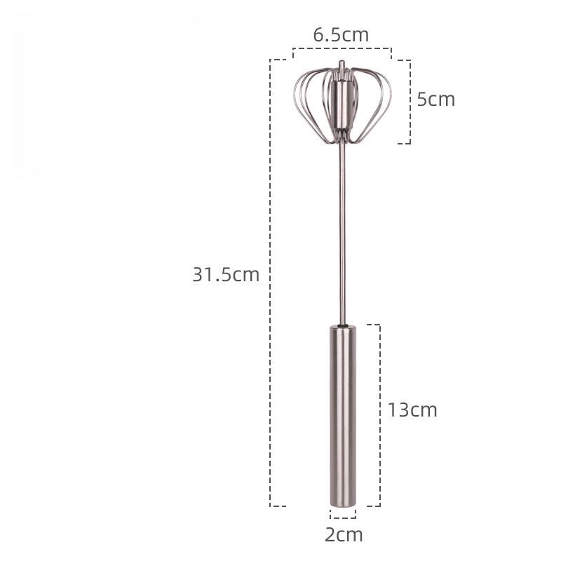 ZISIZ Stainless Steel Manual Egg Whisk