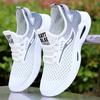 Fashion Men's Sneakers Summer Hollow Breathable Lace Up Sports Casual Shoes Lightweight Comfortable Fashion Soft Sole Vulcanized Shoes