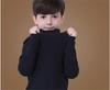 Camiseta Interior Básica de Algodón Puro de Manga Larga y Cuello Alto para Niñas Otoño/Invierno 2025