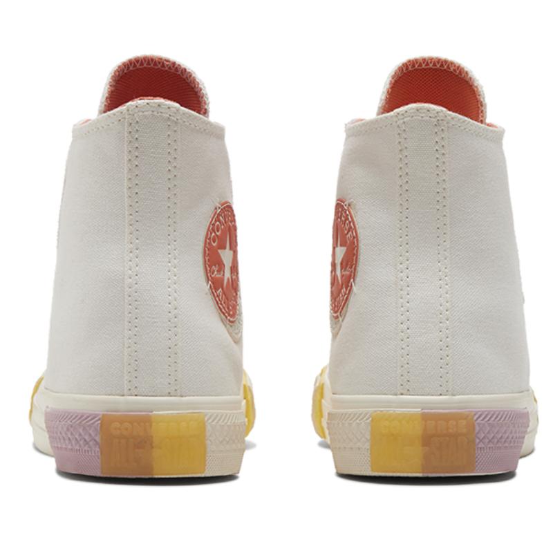 Converse Chuck Taylor All Star Trendy Non-slip Wear-resistant High-top Canvas Shoes Beige Women's