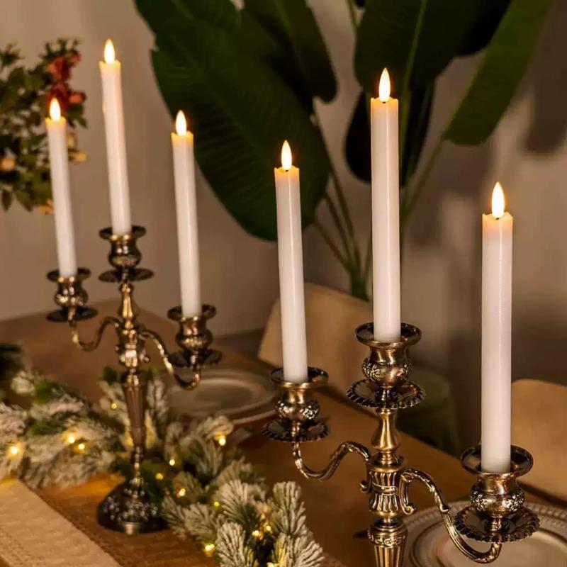 Elegant LED Flameless Candle with Slow Breathing Flicker Effect Ideal for Wedding Halloween Christmas Party Decor for Any Scene