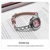 Jinmiou Women's Exquisite Mother-of-Pearl Square Leather Watch, Waterproof and Elegant for Daily Wear.