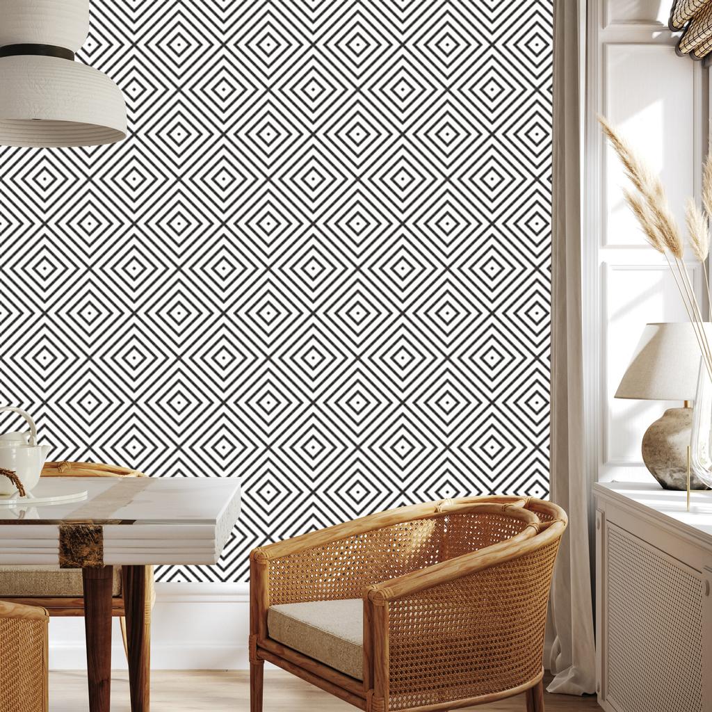 Wallpaper Modern Geometric Pattern for Living Room and Bedroom 50x1000