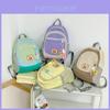 Trendy Japanese Style Unisex Kids Backpack Large Capacity Breathable Canvas Book Bag