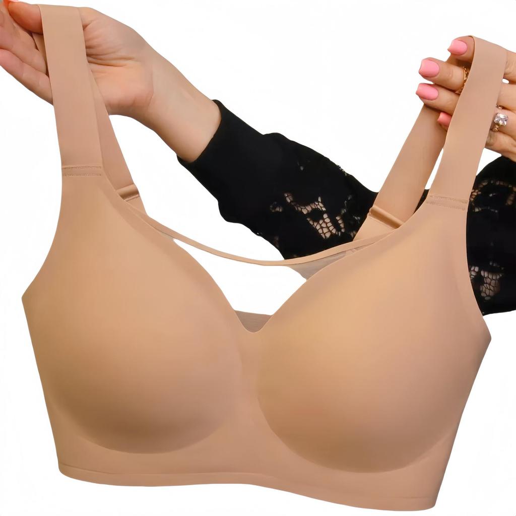 Reggiseno Senza Cuciture Taglie Forti ZON - Minimizzatore del Seno, Supporto Laterale, Senza Ferretto, Design con Colla Gelatinosa