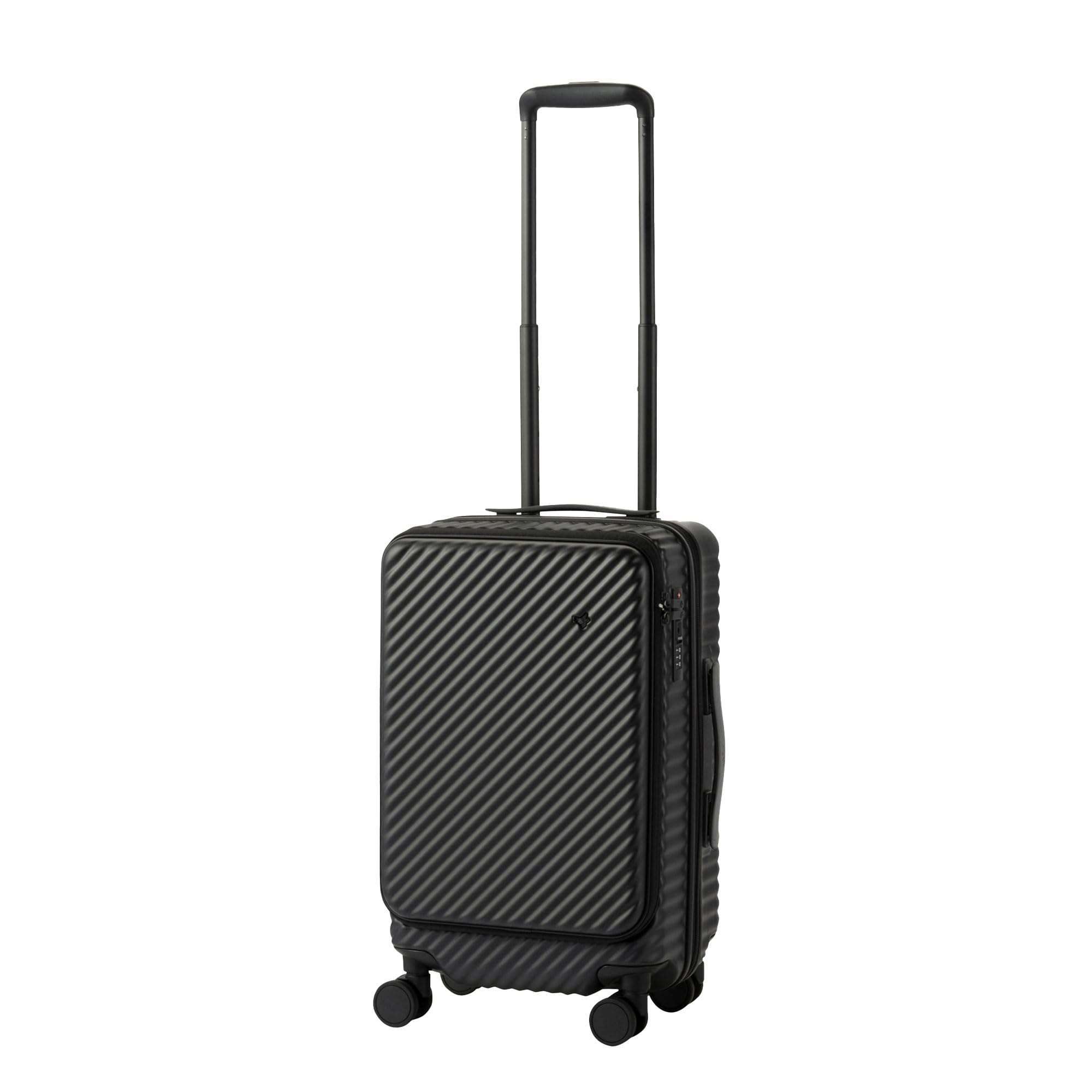 

S 1 night 2 2 nights 3 Capacity expansion front Caster Double wheel Carry Carry Jet black [Hunt] Suitcase, Carry-on, size, days, days, 36/44L,