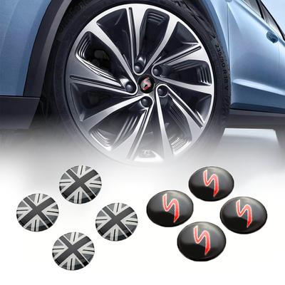 4PCS 52MM Harz Auto Felge Radmitte Radkappe Abdeckung Aufkleber für MINI Cooper R55 R56 R57 R60 F54 F55 F56 F57 F60 Auto Radmitte Radkappe Aufkleber