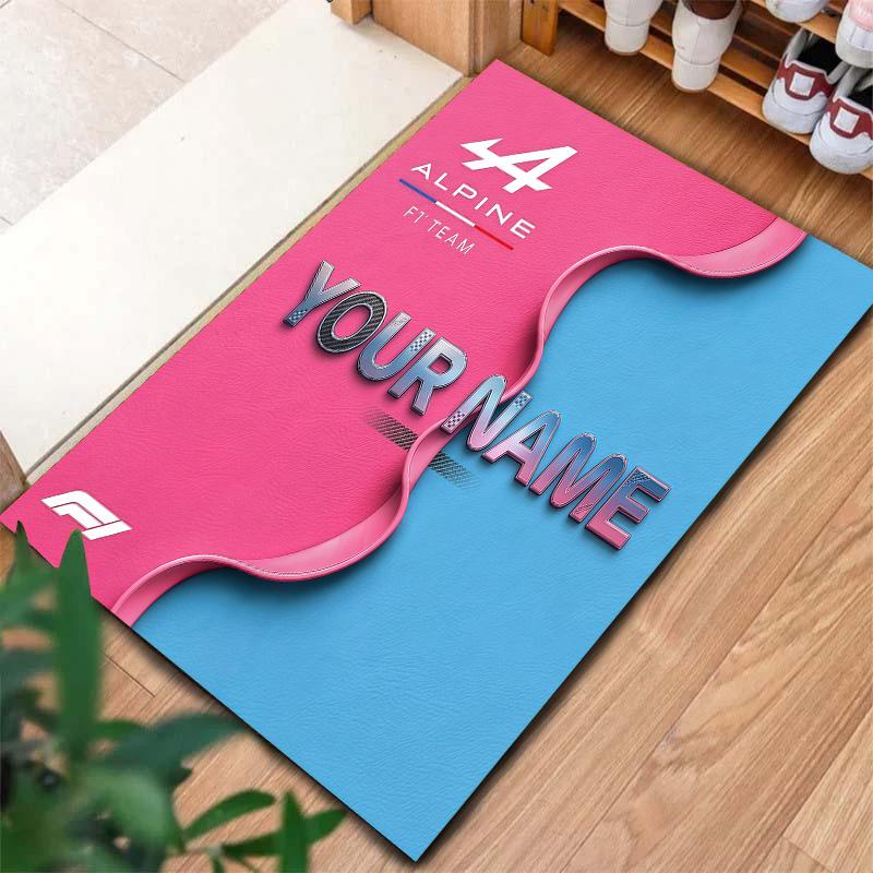 Alpine F1 Custom Name Carpet Rug For Living Room Bedroom Home Sofa Decoration Kids Play Nonslip Floor Mat