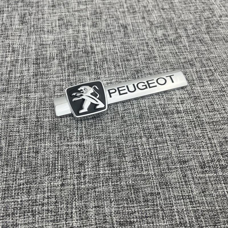 Peugeot car logo modification personalized 3D creative A Peugeot logo car sticker rear tail logo car decoration sticker metal
