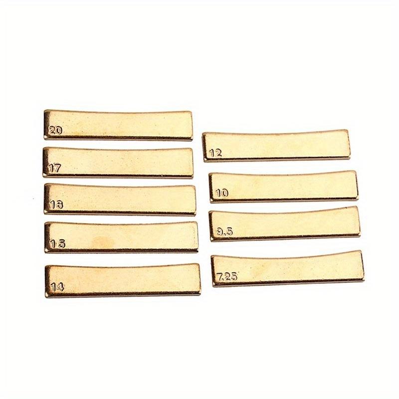 9pc Electric Guitar Repair Tool Alloy Fretboard Press Caul Inserts Golden