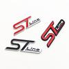 3D Metal ST Logo ST Line Emblem Car Front Grill Rear Trunk ST Line Badge for Ford Puma Fiesta Focus ST Line Sticker Accessories