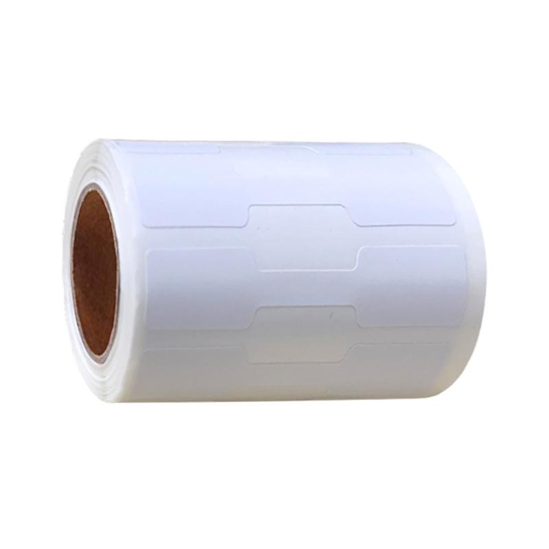 Opakowanie 500 Naklejek Jubilerskich Samoprzylepne Etykiety Cenowe do Wyświetlania Ręcznie Robione Etykiety z Naturalnego Papieru Kraft do Dekoracji