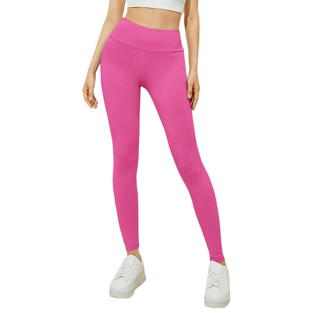 2024 Women's Solid Color Yoga Leggings: Slimming, Comfortable, Wide Waistband