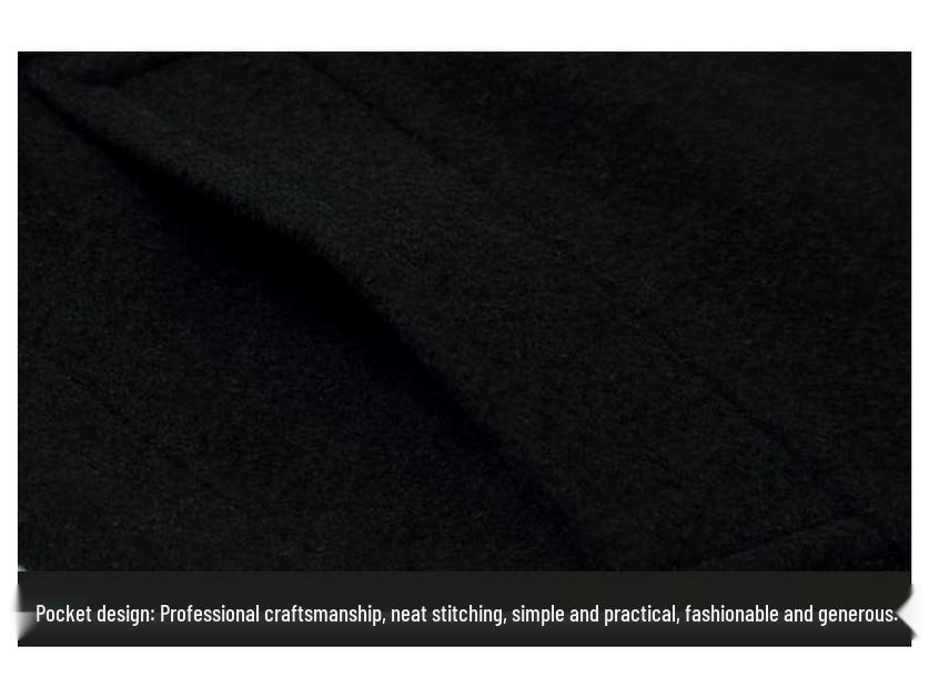 Middle-Aged Men's Korean Style Slim-Fit Woolen Overcoat for Autumn and Winter