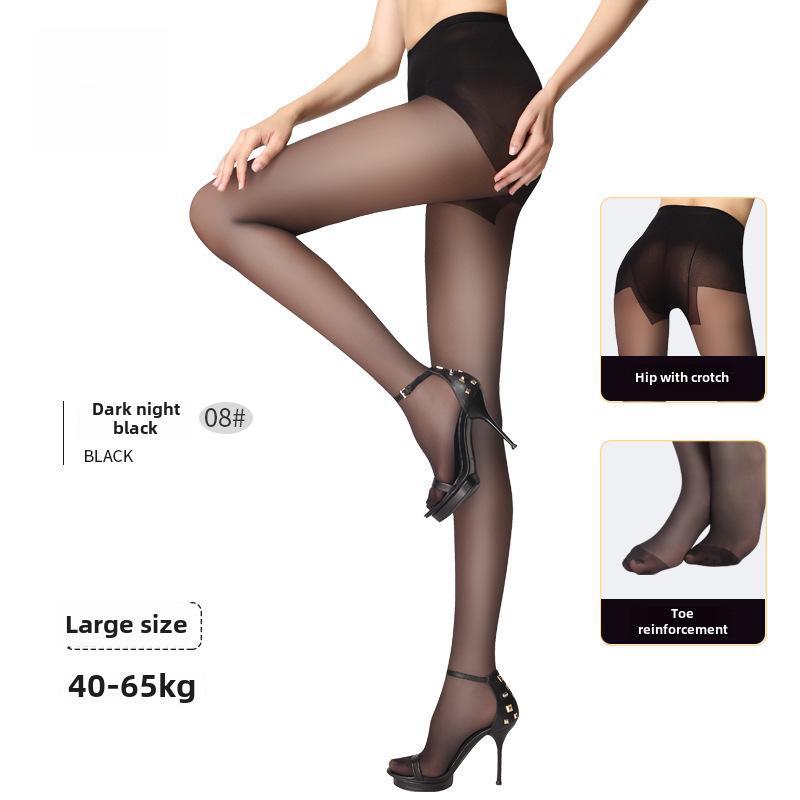 Red Pepper Women's Wear-Resistant Velvet Stockings - Sexy Black Silk Pantyhose, Beautiful Legs, Anti-Snagging and Durable.