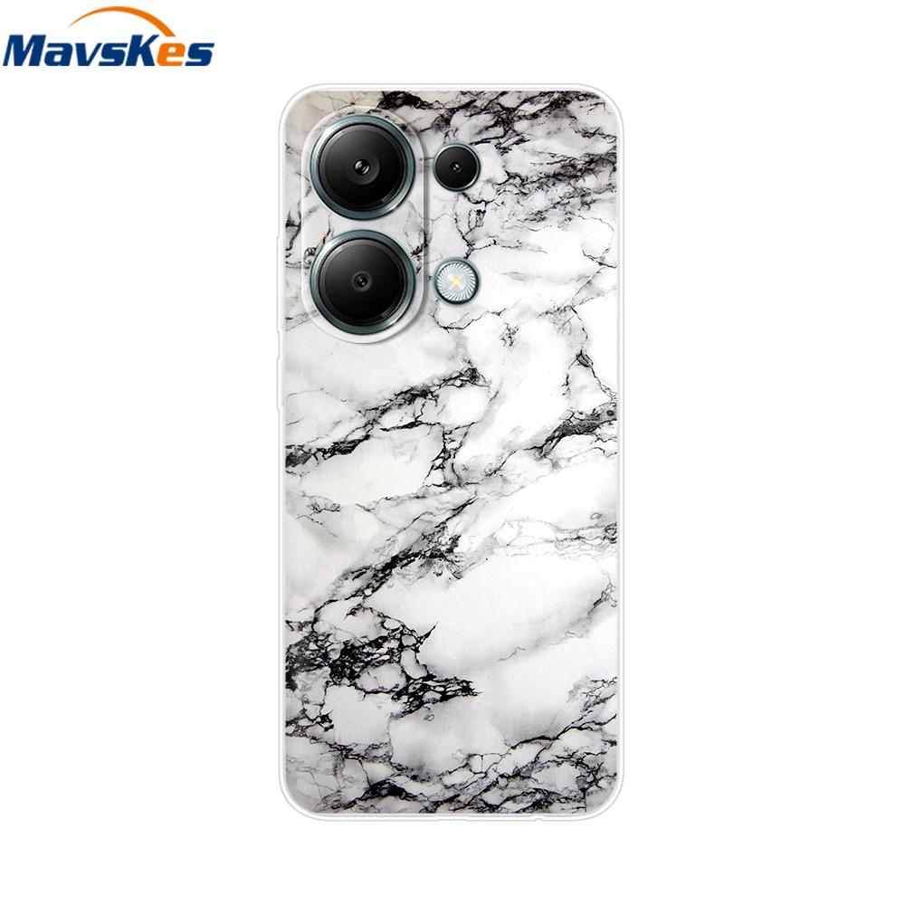 For Poco M6 Pro Case For Xiaomi Poco M6 Pro 4G Cover Fundas Coque Camera Protector Soft Silicone Phone Back Case For Poco M6 Pro