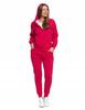 Women's Cotton Hooded Sweatshirt with Zipper, Soft, Fashionable, MORAJ L PINK