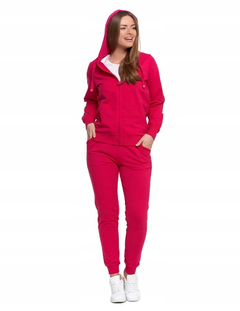 Women's Cotton Hooded Sweatshirt with Zipper, Soft, Fashionable, MORAJ L PINK