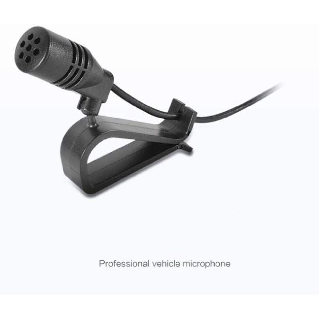 Car Microphone 3.5mm Stereo External Mic Car Radio Microphone Compatible with Kenwood Boss Corehan Power JVC Sony Jensen Alpine Vehicle Head Unit Car